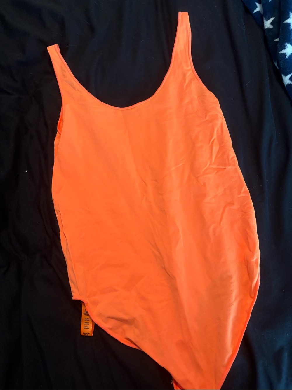 Skims Neon Orange Bodysuit